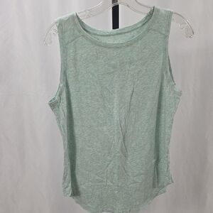 LOFT Green Sleeveless Tank Top